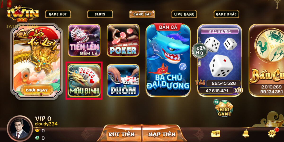 Chơi Mậu Binh với các bàn cược với từ 2 đến 4 người