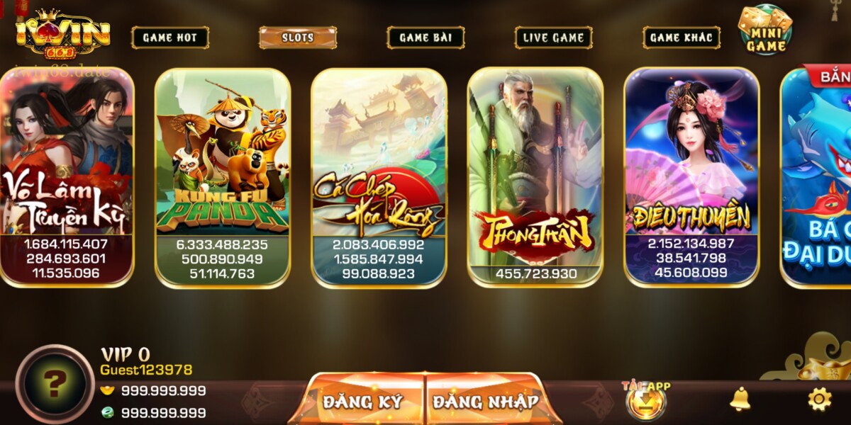 Trò chơi slot với thiết kế vô cùng độc đáo